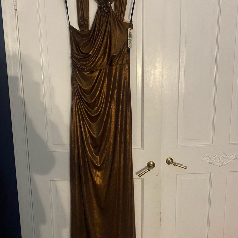 Copper David Meister evening gown size 8